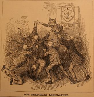 "Our Dead-Head Legislature" from Harper's Weekly, February 6, 1886