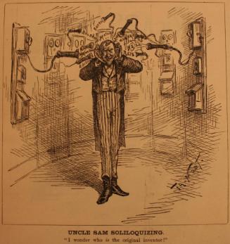 "Uncle Sam Soliloquizing" from Harper's Weekly, February 20, 1886