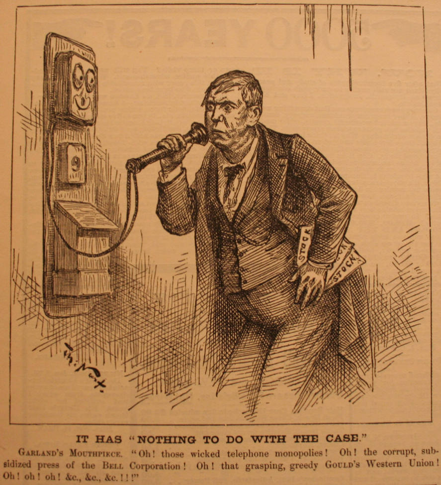 "It Has Nothing To Do With The..." from Harper's Weekly, February 27, 1886