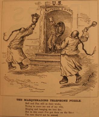 "The Masquerading Telephone Puzzle" from Harper's Weekly, March 6, 1886