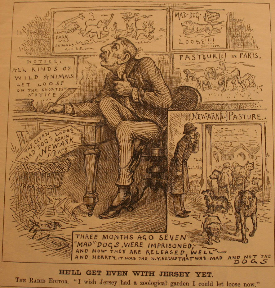 "He'll Get Even With Jersey Yet" from Harper's Weekly, March 13, 1886