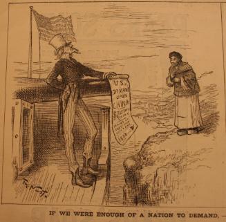 "If We Were Enough Of A Nation" from Harper's Weekly, March 20, 1886