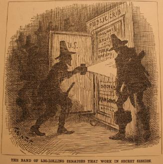 "Band of Log-Rolling Senators" from Harper's Weekly, April 24, 1886