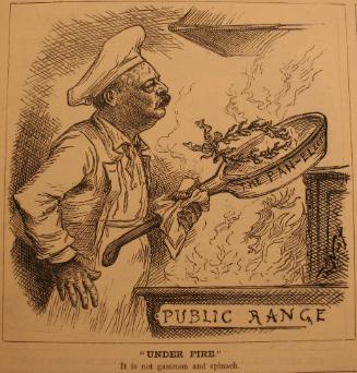 " 'Under Fire' " from Harper's Weekly, April 24, 1886