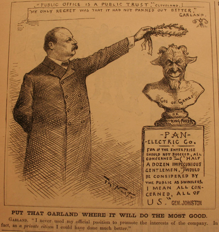 "Put That Garland Where It Will..." from Harper's Weekly, May 1, 1886