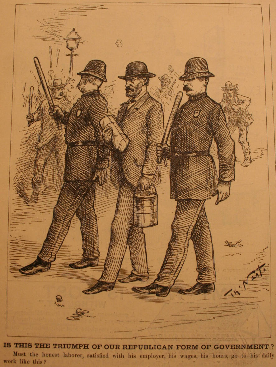 "Is This The Triumph" from Harper's Weekly, May 8, 1886