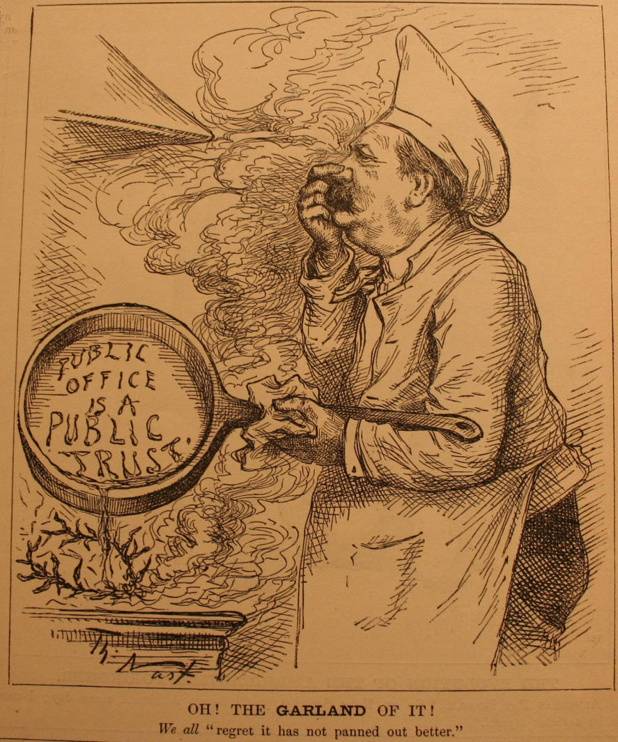 "Oh! The Garland Of It" from Harper's Weekly, May 15, 1886