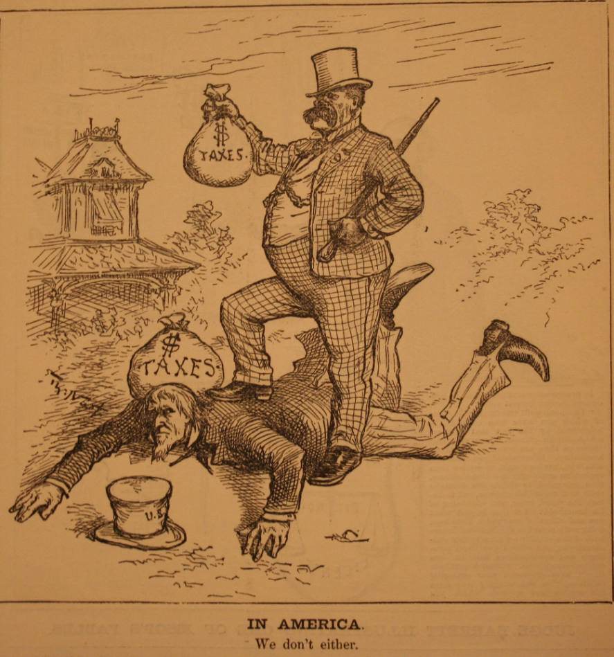 "In America" from Harper's Weekly, July 17, 1886