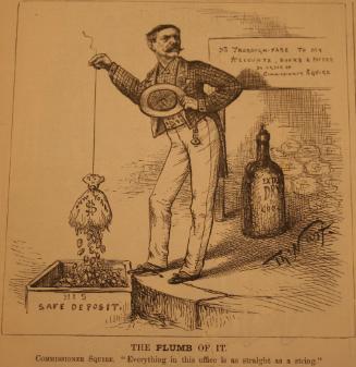 "The Plumb Of It" from Harper's Weekly, July 24, 1886