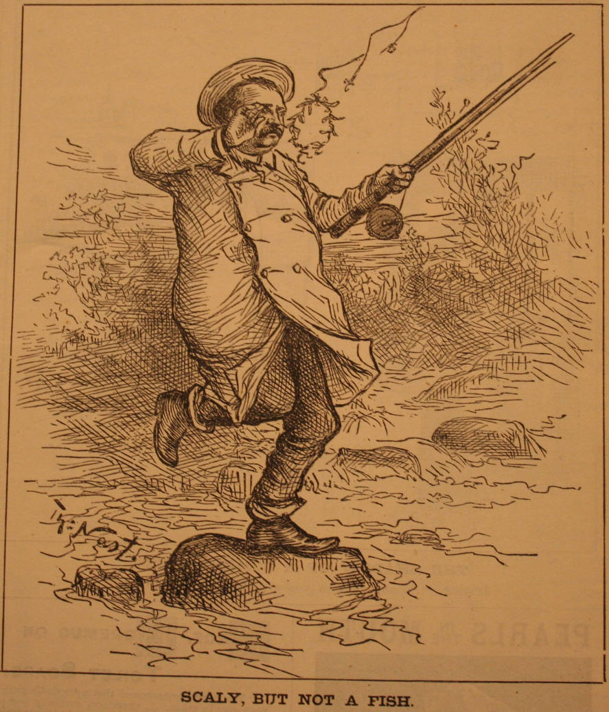 "Scaly But Not A Fish" from Harper's Weekly, September 11, 1886