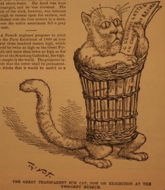 "The Great Transparent Sun Cat" from Harper's Weekly, January 17, 1885