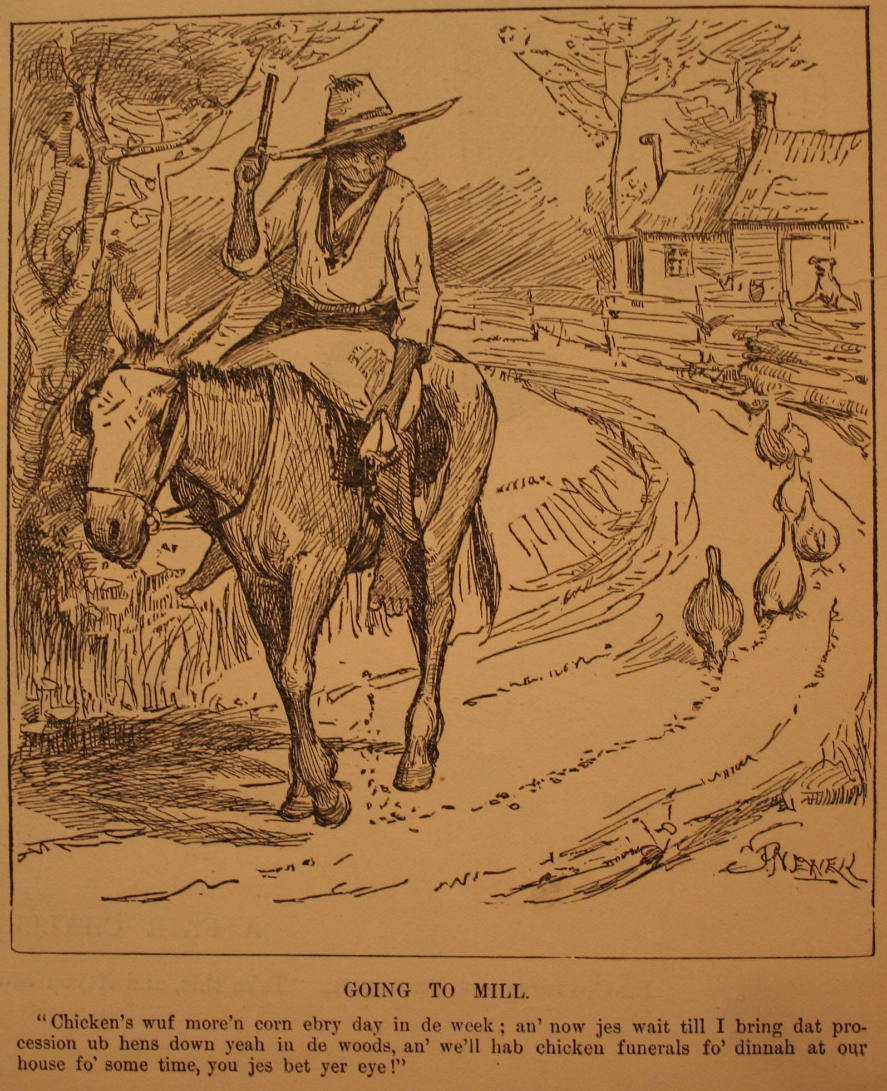 "Going To Mill" from Harper's Weekly, September 12, 1885