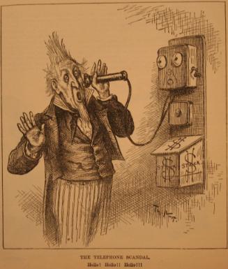 "The Telephone Scandal" from Harper's Weekly, February 13, 1886