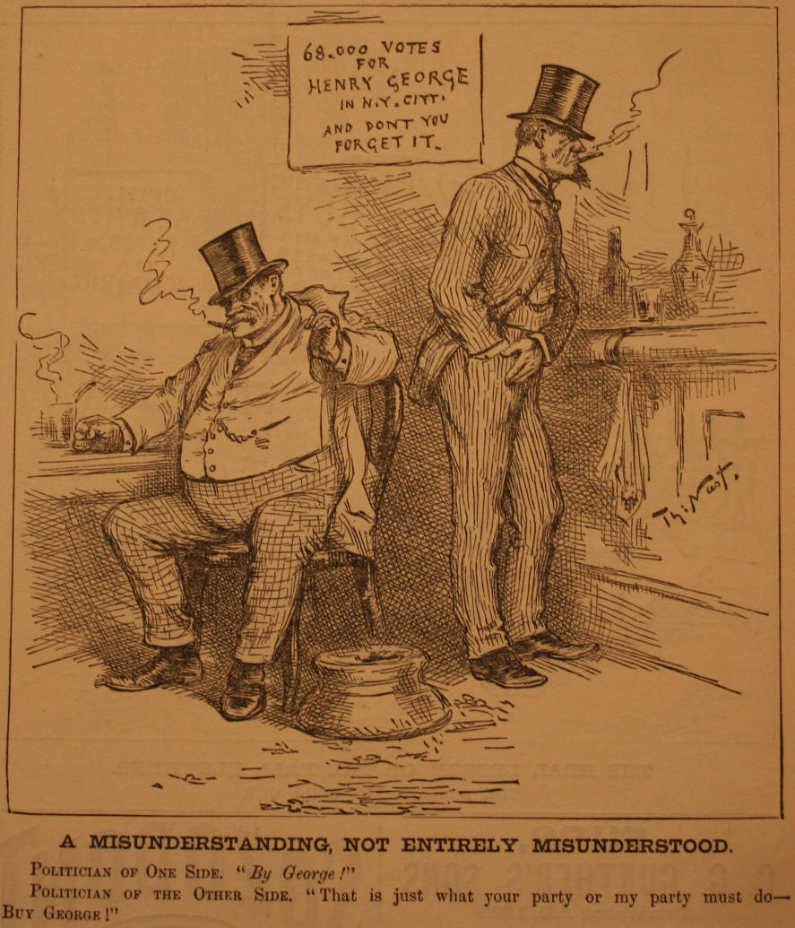 "A Misunderstanding, Not Entire" from Harper's Weekly, November 20, 1886