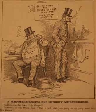 "A Misunderstanding, Not Entire" from Harper's Weekly, November 20, 1886