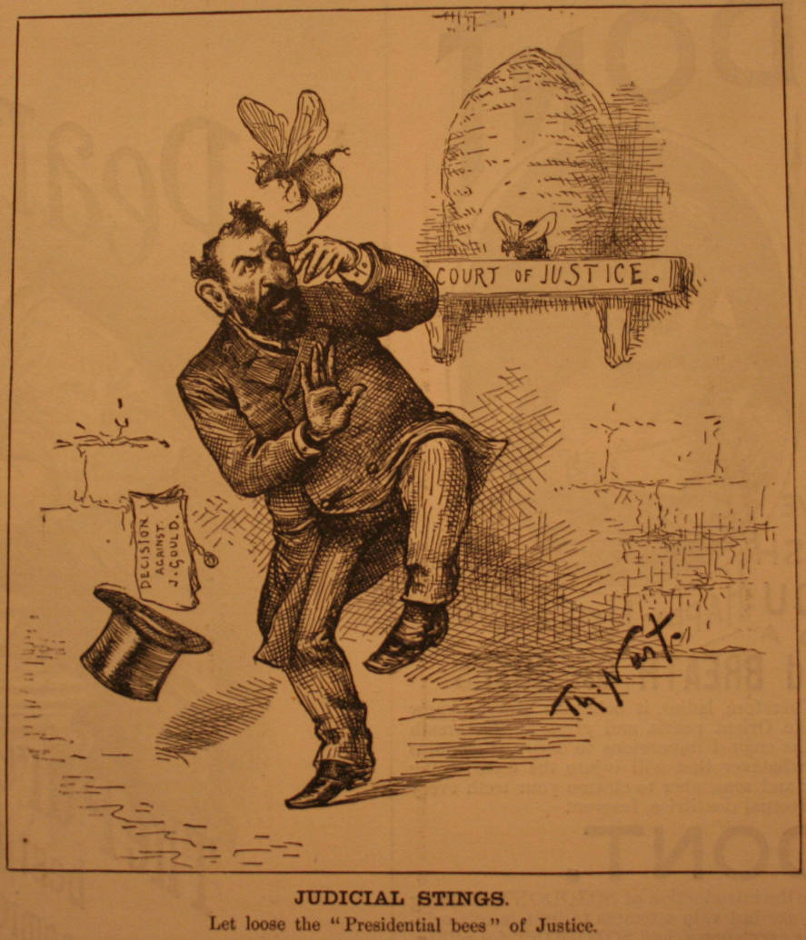 "Judicial Strings" from Harper's Weekly, December 25, 1886