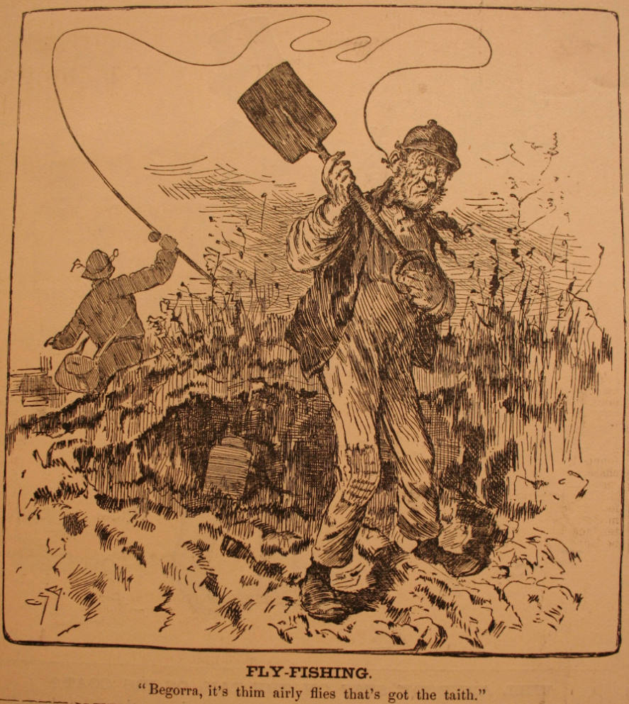 "Fly-Fishing" from Harper's Weekly, April 18, 1885