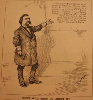 "What Will They Do About It" from Harper's Weekly, April 18, 1885