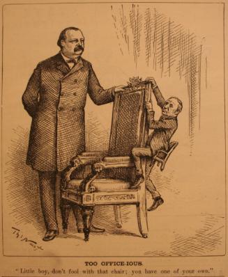 "Too Office-ious" from Harper's Weekly, May 2, 1885