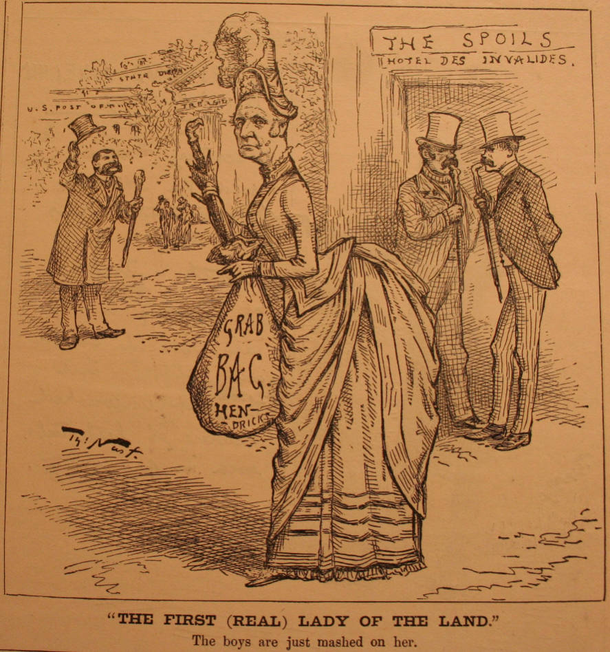 "The First (Real) Lady of the Land" from Harper's Weekly, June 13, 1885