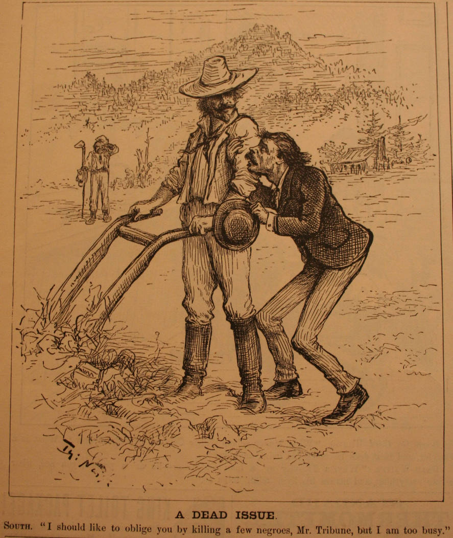 "A Dead Issue" from Harper's Weekly, August 29, 1885