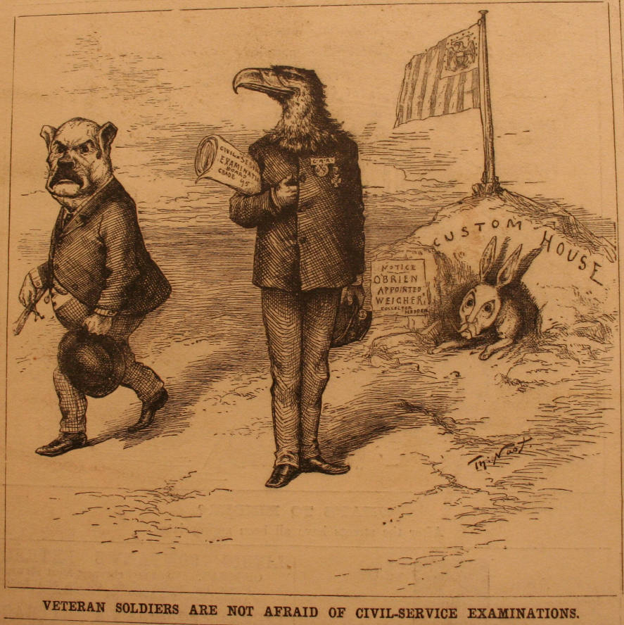 "Veteran Soldiers Are Not Afraid" from Harper's Weekly, November 28, 1885