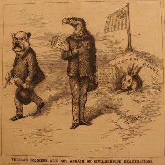 "Veteran Soldiers Are Not Afraid" from Harper's Weekly, November 28, 1885