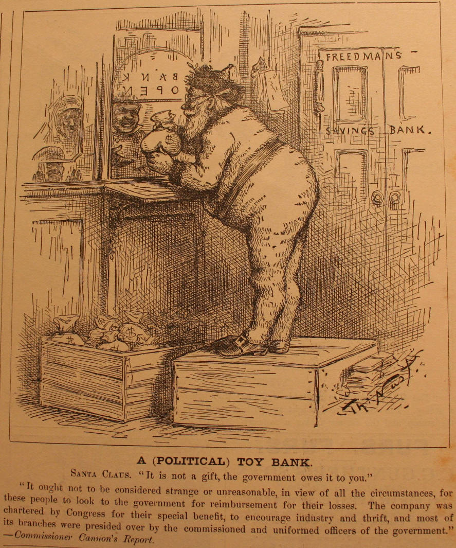 "A (Political) Toy Bank" from Harper's Weekly, December 26, 1885