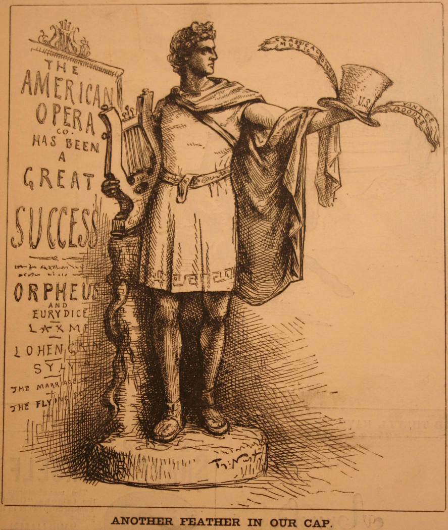 "Another Feather In Our Cap" from Harper's Weekly, June 12, 1886