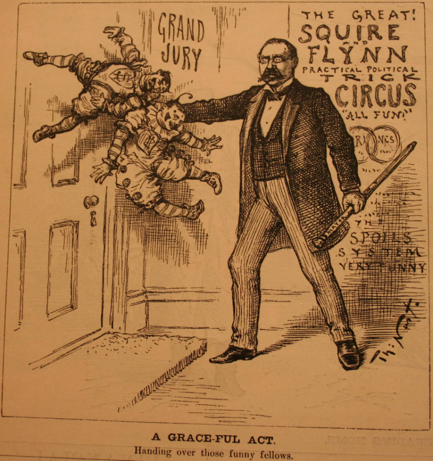 "A Grace-Ful Act" from Harper's Weekly, August 21, 1886