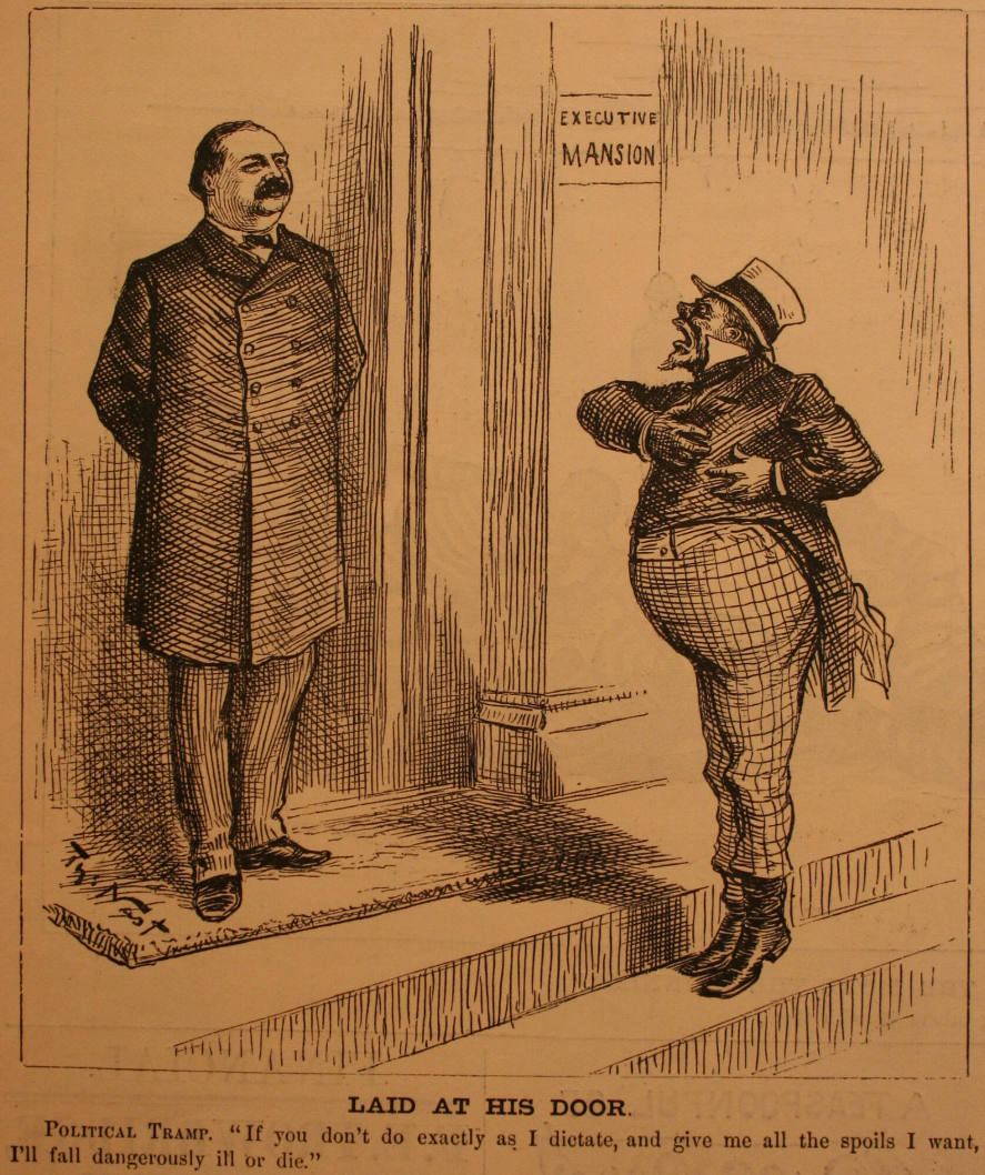 "Laid At His Door" from Harper's Weekly, August 28, 1886