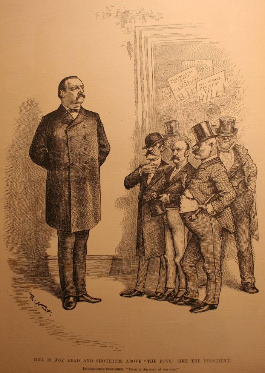 "Hill Is Not Head And Shoulders" from Harper's Weekly, November 21, 1885