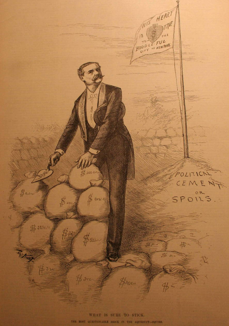 "What Is Sure To Stick" from Harper's Weekly, June 26, 1886