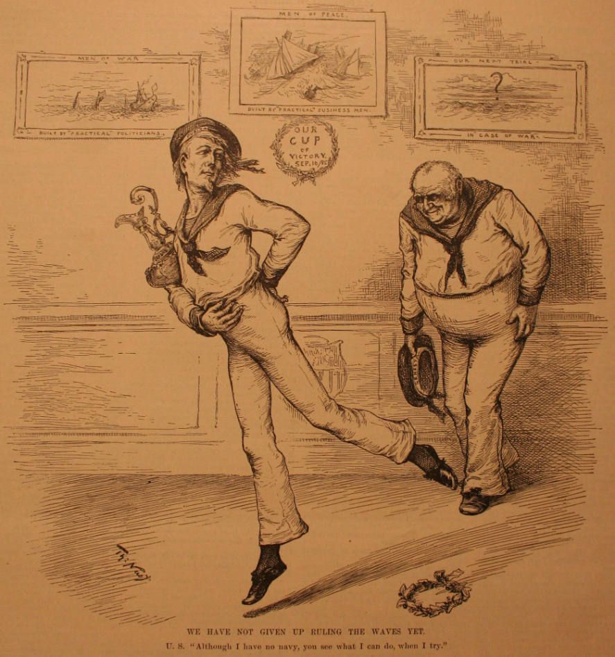 "We Have Not Given Up Pulling" from Harper's Weekly, September 26, 1885