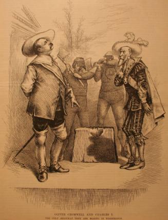 "Oliver Cromwell And Charles I" from Harper's Weekly, May 1, 1886