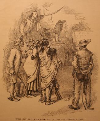 "Well May The 'Wild West' Ask" from Harper's Weekly, December 4, 1886