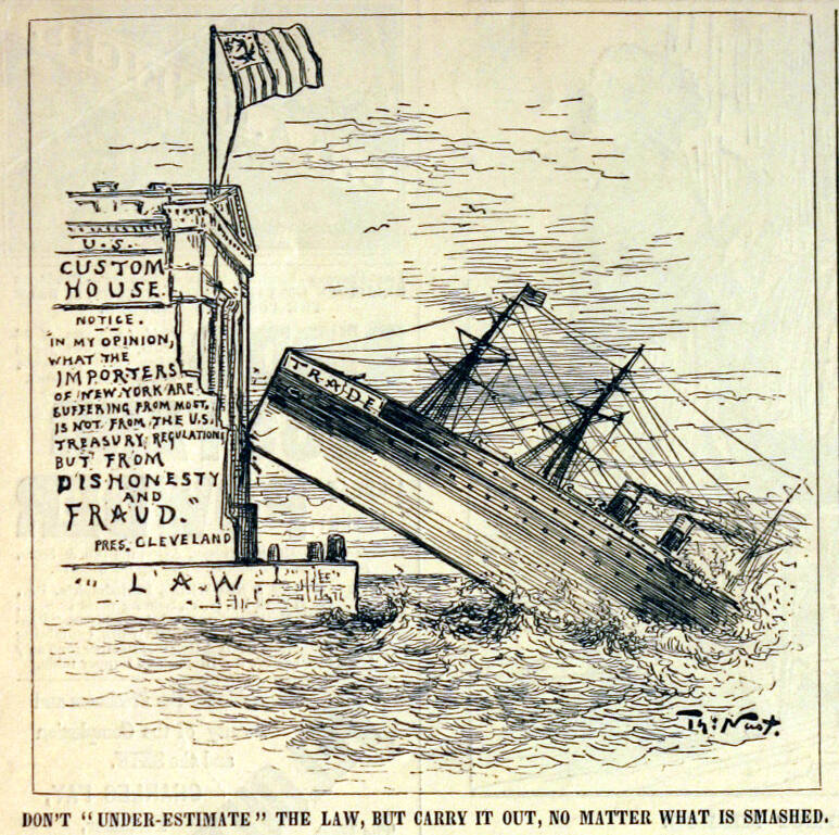 "Don't Under-Estimate The Law" from Harper's Weekly, July 11, 1885