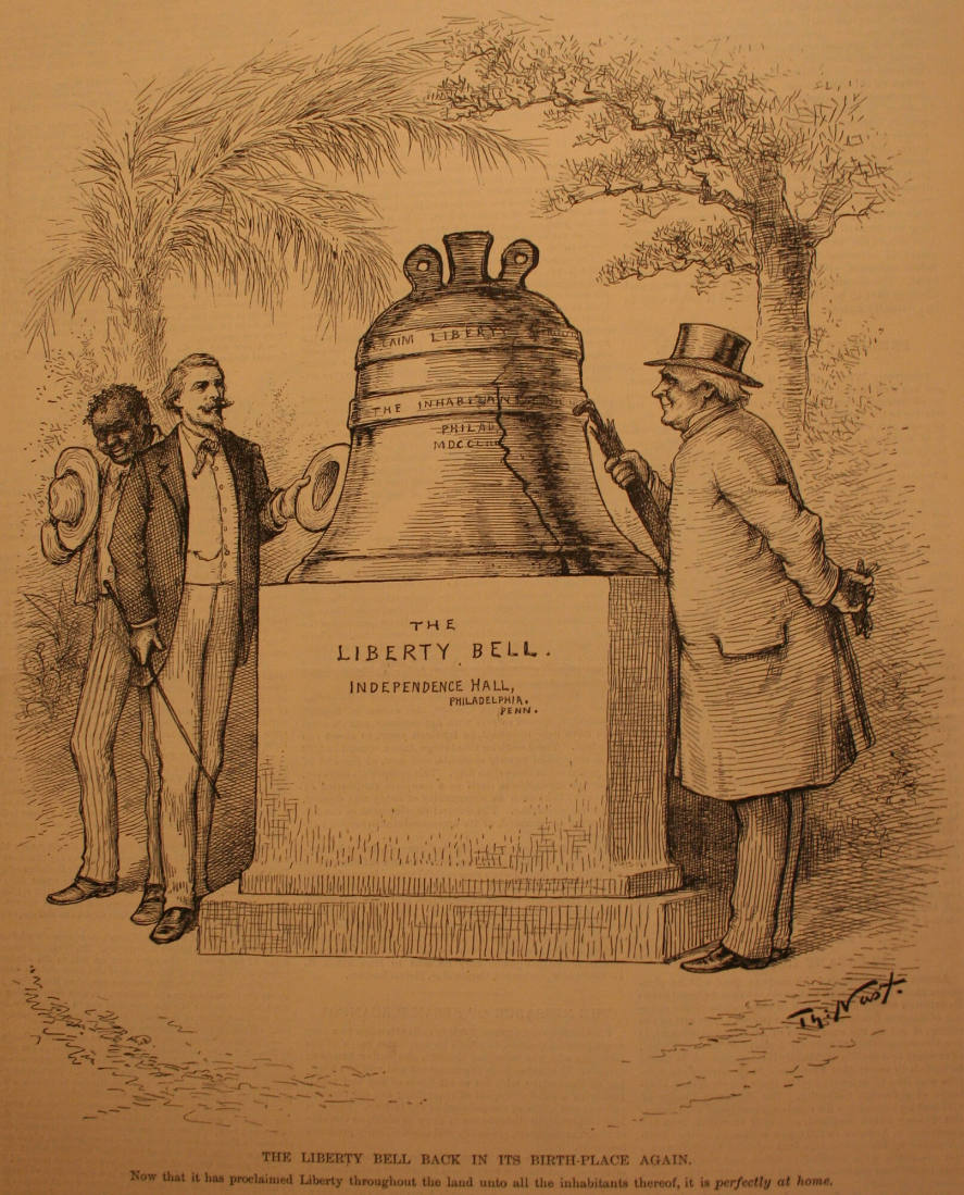 "The Liberty Bell Back In Its Place" from Harper's Weekly, June 27, 1885