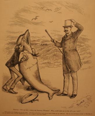 "Dolphin, Put Me In A Heavy Sea" from Harper's Weekly, July 4, 1885