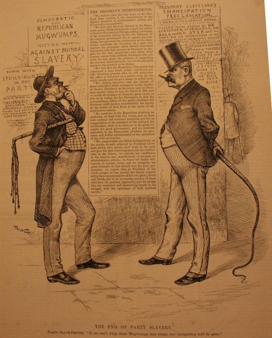 "The End Of Party Slavery" from Harper's Weekly, October 17, 1885