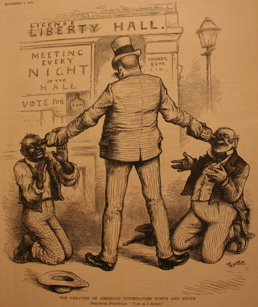 "Greatest Of American Intimidat..." from Harper's Weekly, November 7, 1885