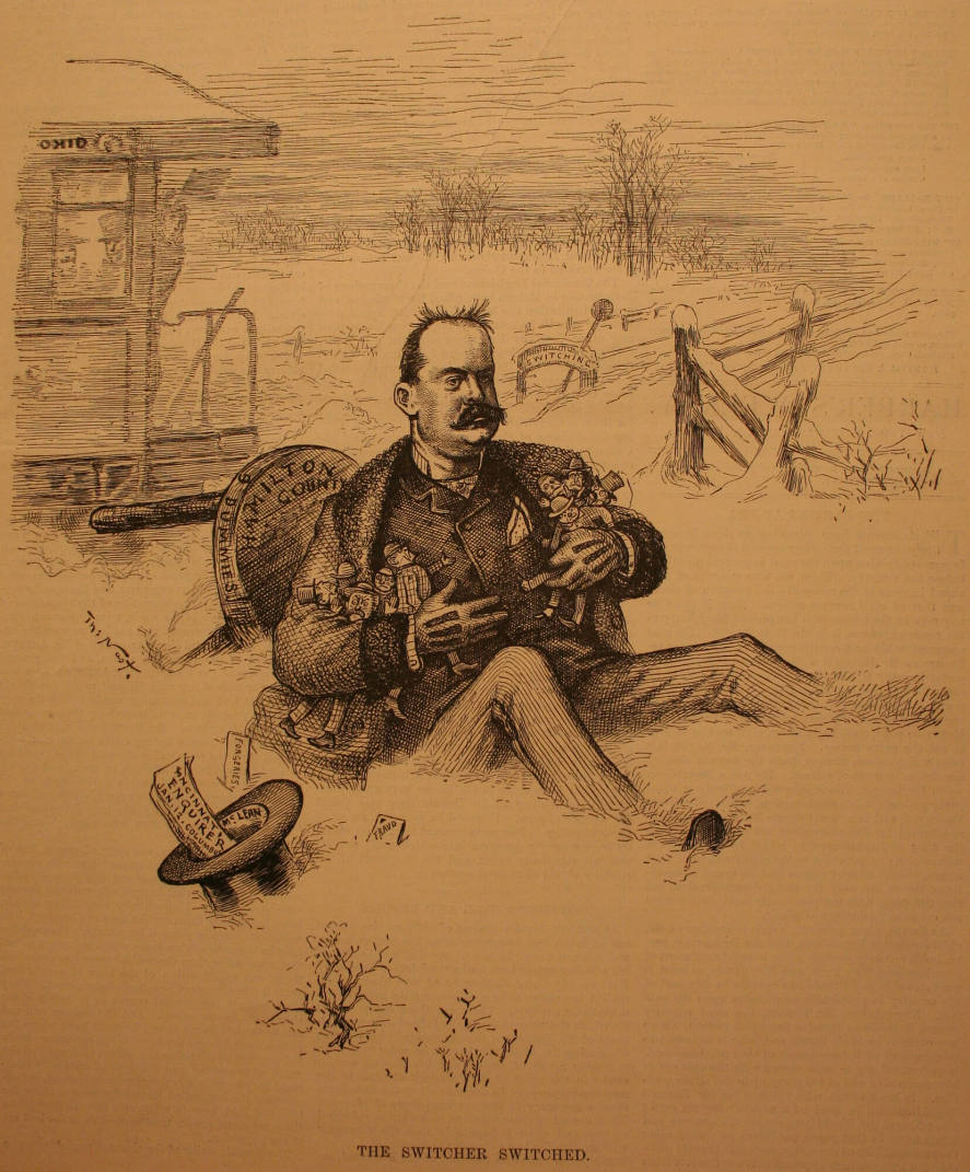 "The Switcher Switched" from Harper's Weekly, January 23, 1886