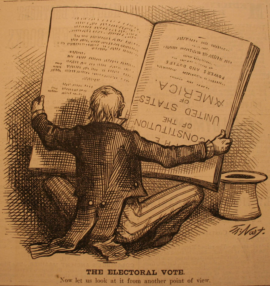 "The Electoral Vote" from Harper's Weekly, January 27, 1877