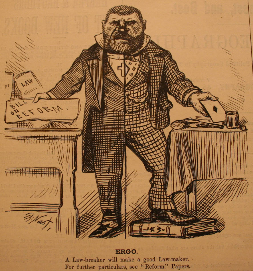 "Ergo" from Harper's Weekly, November 17, 1877