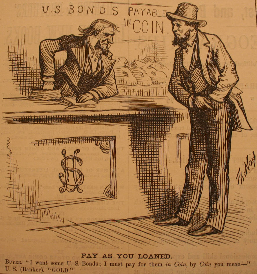 "Pay as You Loaned" from Harper's Weekly, December 15, 1877