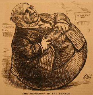 "The Mandarin in the Senate" from Harper's Weekly, December 22, 1877