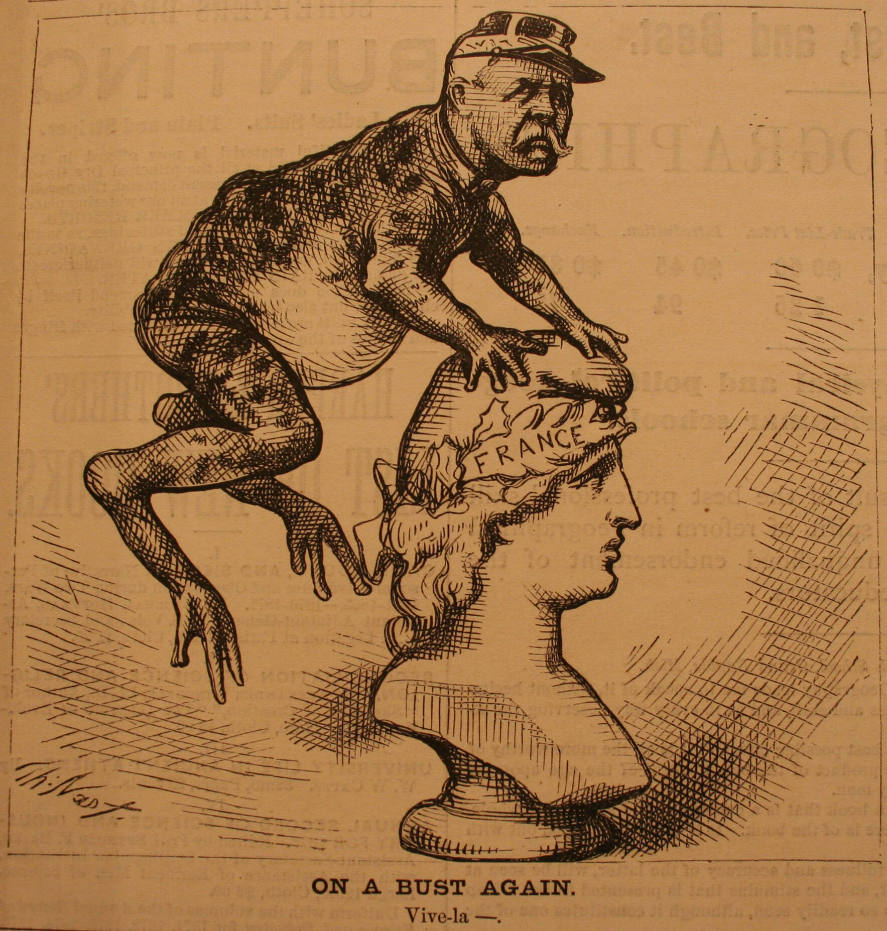 "On A Bust Again" from Harper's Weekly, June 16, 1877