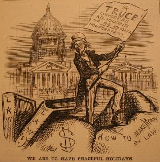 "We Are to Have Peaceful Holidays" from Harper's Weekly, December 29, 1877