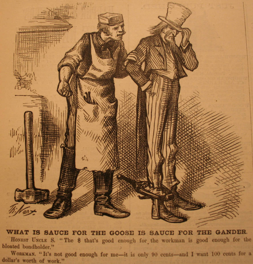 "What is Sauce for the Goose" from Harper's Weekly, February 23, 1878