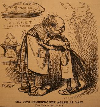 "The Two Fisherwoman Agree" from Harper's Weekly, July 6, 1878